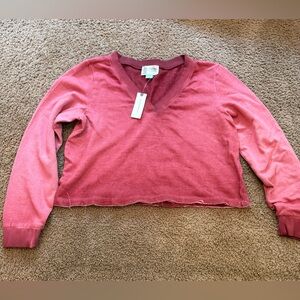 Anthropologie NWT ombré cropped sweater Small